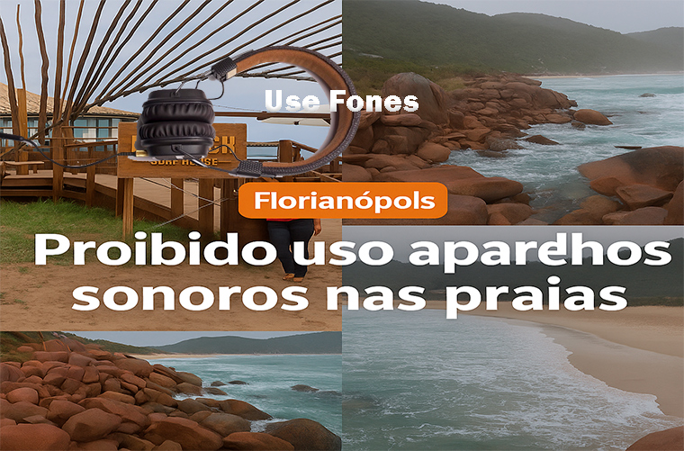 Aparelhos sonoros nas praias nas praias de Florianópolis
