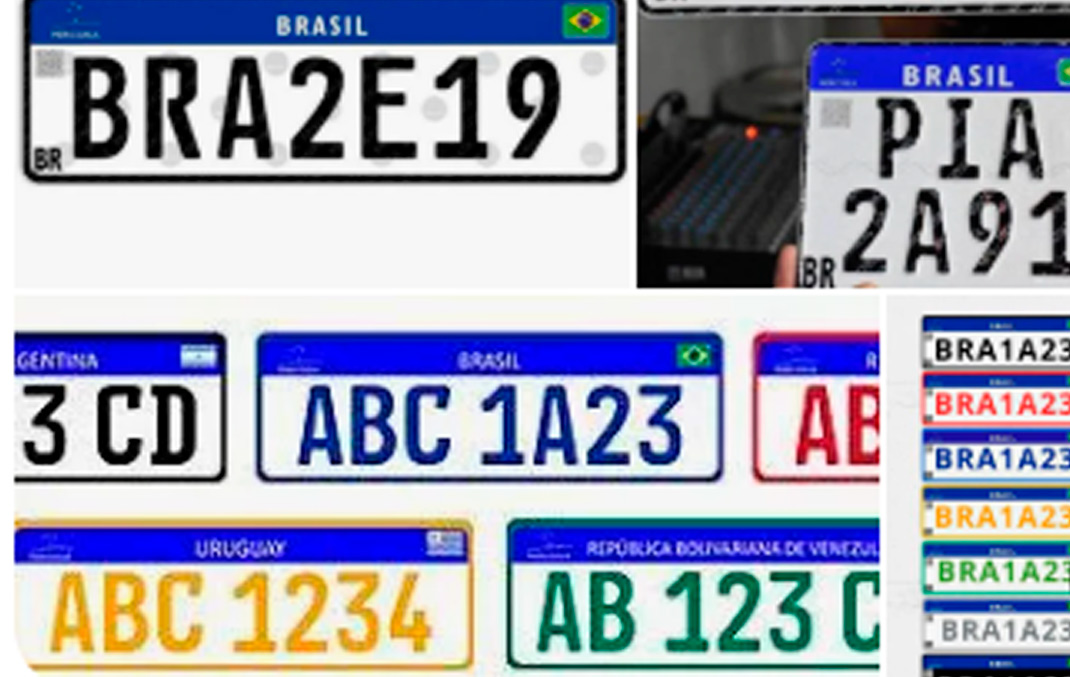 Mudanças nas placas de veículos