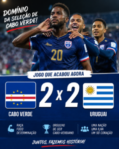 Cabo Verde empata com Uruguai