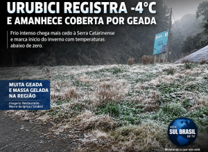 Frio intenso cobre Urubici
